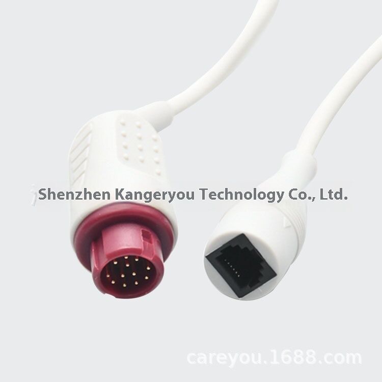 Kangeryyou O E M Invasive Pressure Cable Medical Consumable Product for Mindray T5 and for Abbott Pressure Sensor