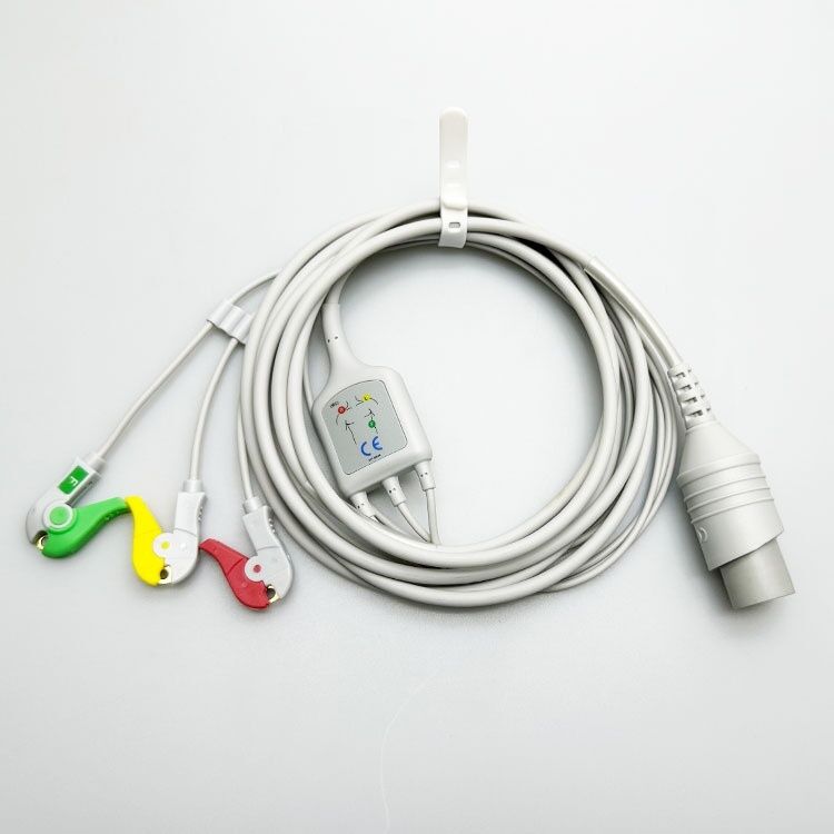 Japanese Nihon Kohden Tec76121K7631C Integrated Three-Conductor Clip-On Medical Consumables Compatible European Standards