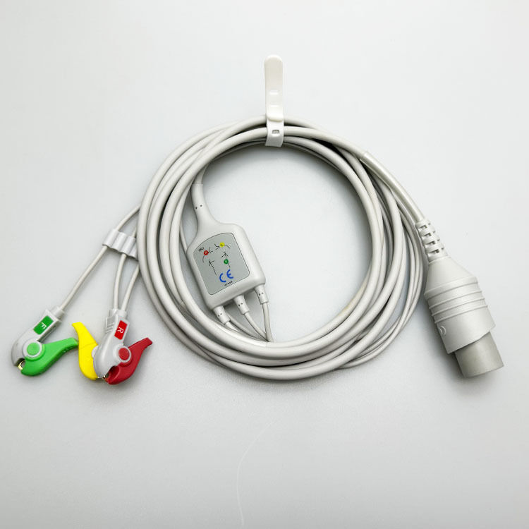 Japanese Nihon Kohden Tec76121K7631C Integrated Three-Conductor Clip-On Medical Consumables Compatible European Standards