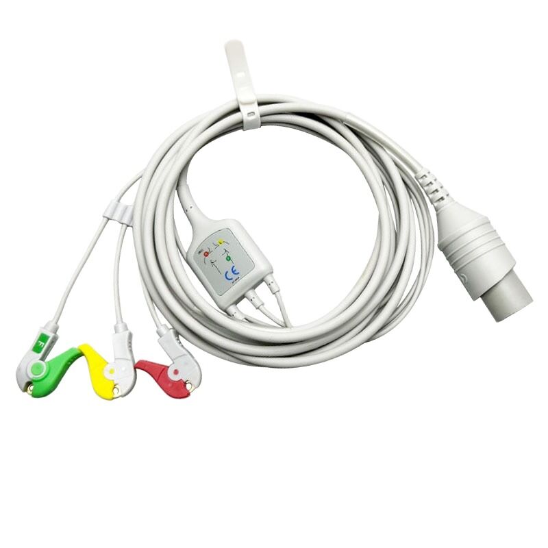 Japanese Nihon Kohden Tec76121K7631C Integrated Three-Conductor Clip-On Medical Consumables Compatible European Standards