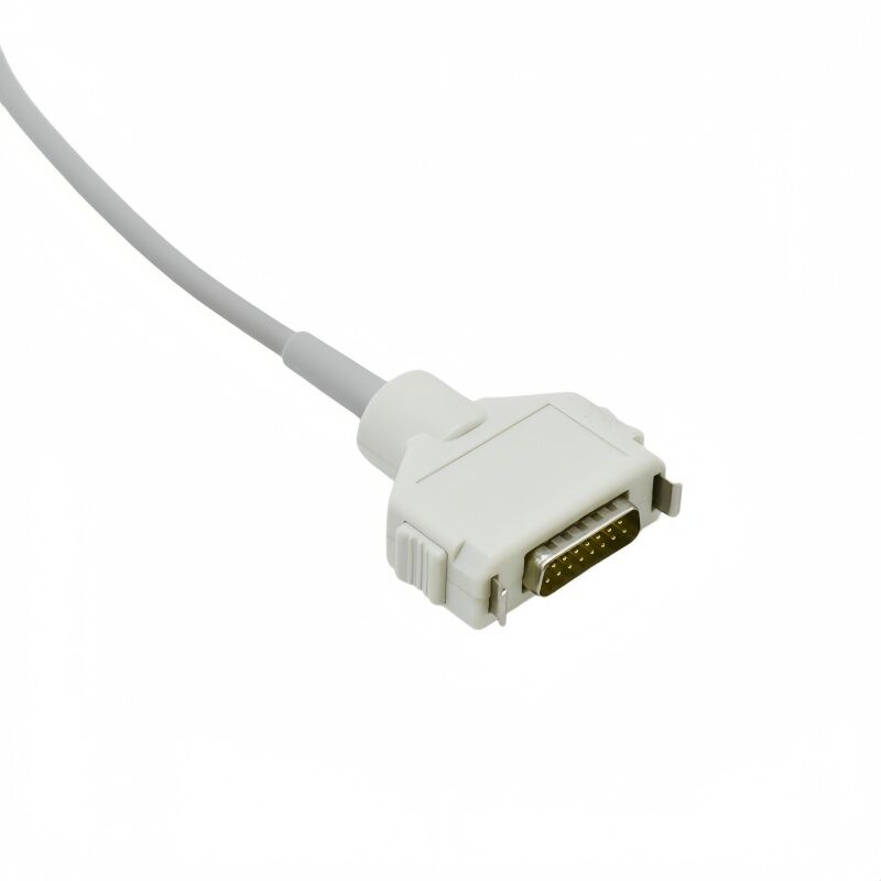 Compatible FUKUDA  FX-3010 4010 2115 DB15 Integrated ECG Cable Ten Leads American Standard Pin Type 4.7K CE Certified Model