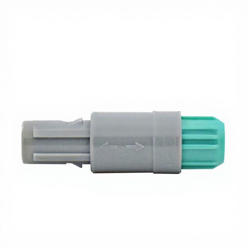 Shenzhen Aviation Plug Plastic 1P5 Core Screw Type Medical Gray/Teal Plug Socket Moisture-Proof 5 Pin Push-Pull Self-Locking