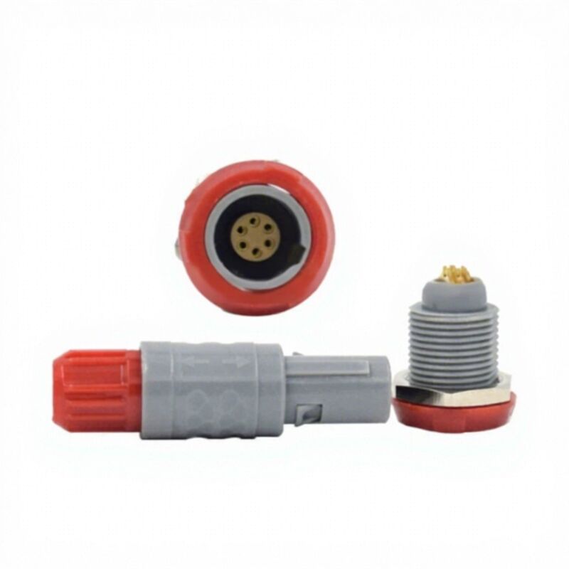 Kangeryou China Class I Blood Oxygen Probe Connector 1P6 Core Waterproof Plug Socket Plastic Self-locking Connection 3-Year