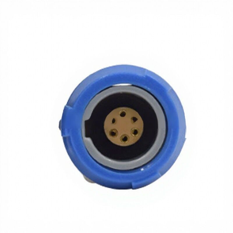 Fast Plugging Self-Locking Aviation Plug 6-Pin Socket Male Female Gray Blue China