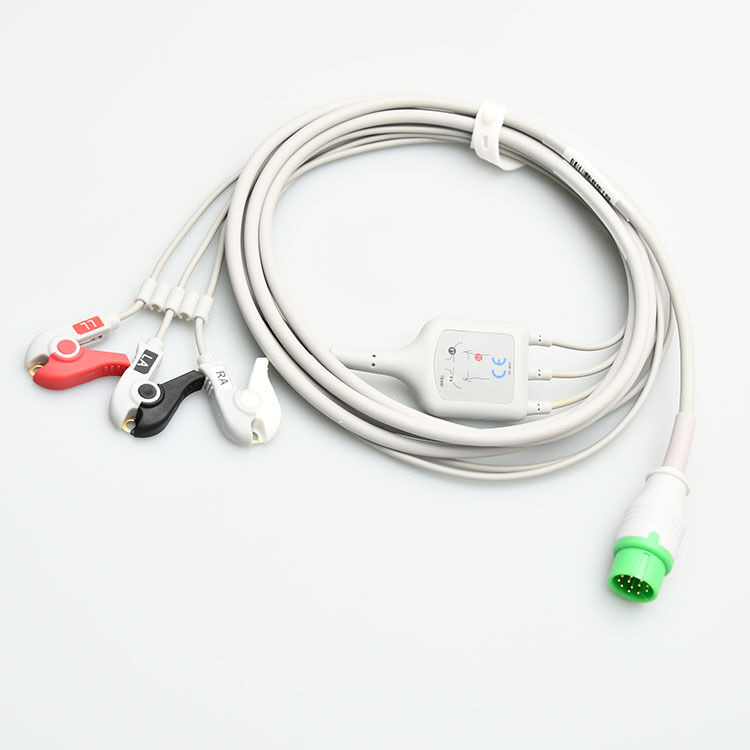Commen 8000E Integrated 12-Lead ECG Cable C50 C30 C70 C80 NC8 Compatible with Medical Consumables Three-Lead Compatibility