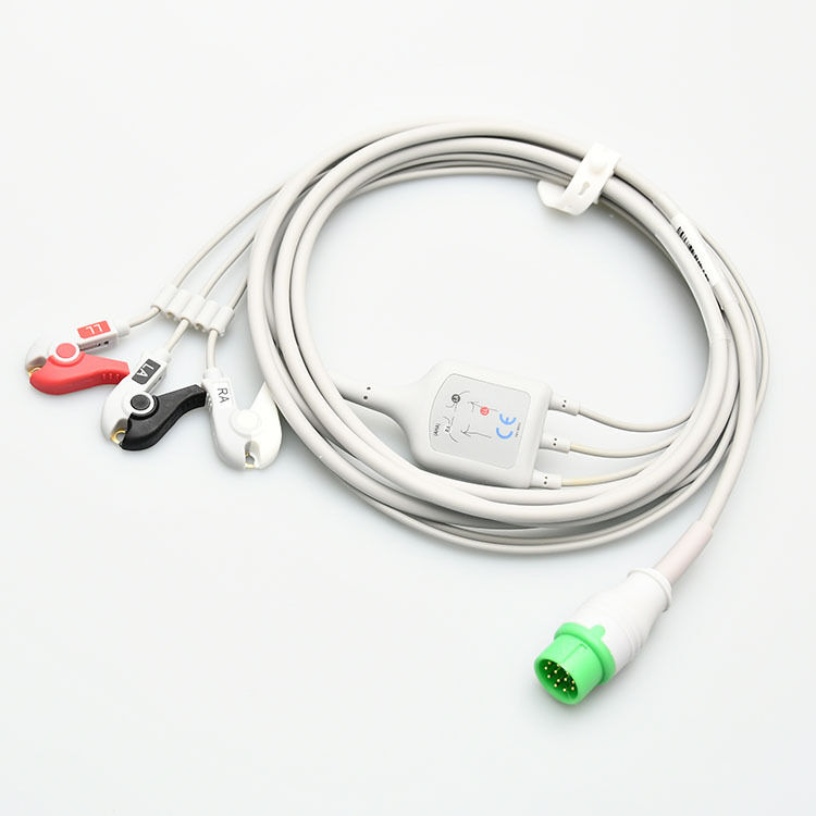 Commen 8000E Integrated 12-Lead ECG Cable C50 C30 C70 C80 NC8 Compatible with Medical Consumables Three-Lead Compatibility
