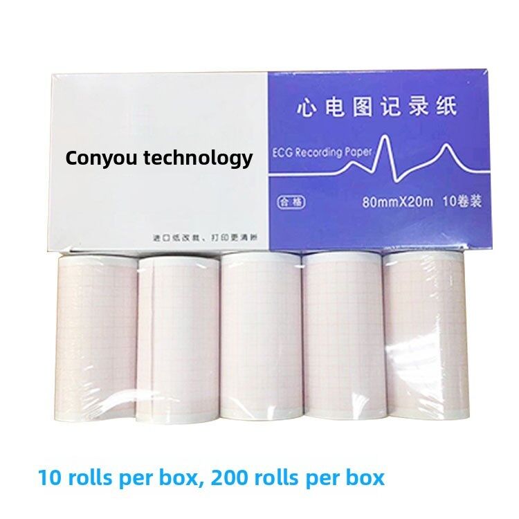 Kangeryou 80mm*20m CE Certified Class I Thermal Printing Paper for ECG Recording Medical Consumables