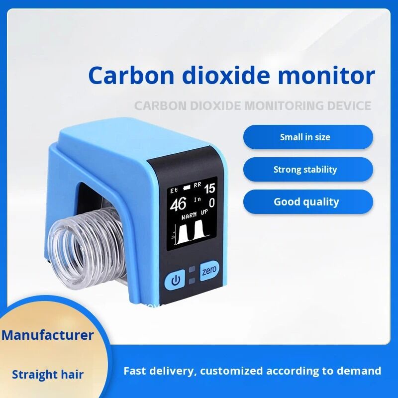 CA80 End-tidal Carbon Dioxide Monitor for Pet Anesthesia Use Small Volume Strong Stability CN Origin Sampling Tube Airway