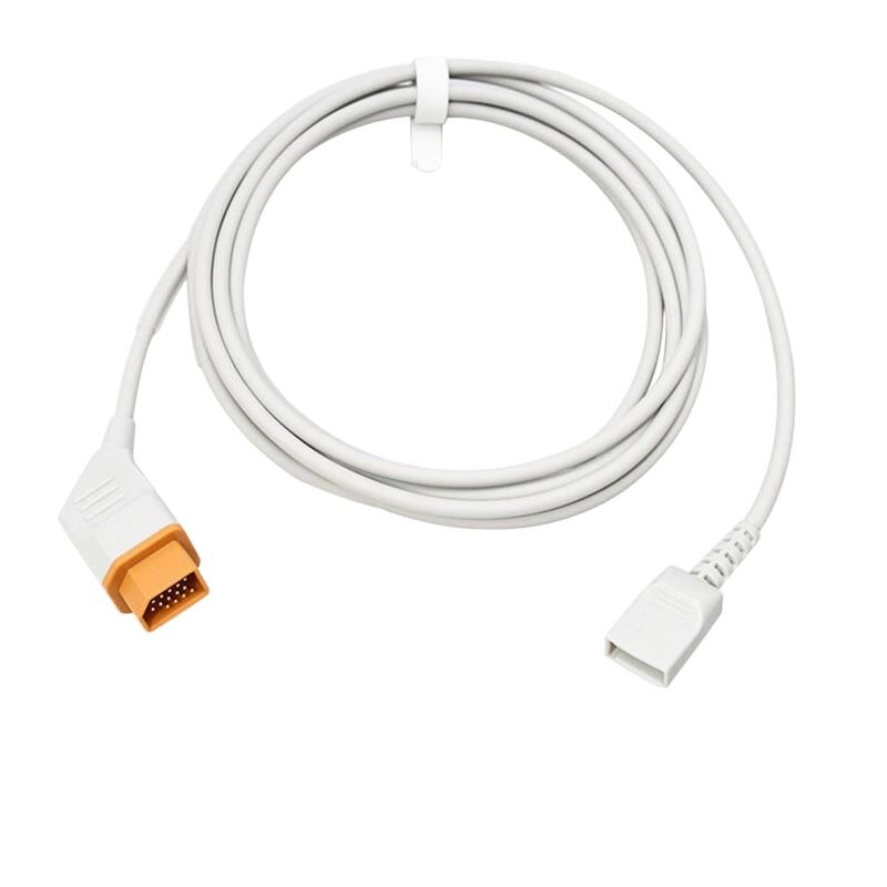 Compatible with Nihon Konden 14Pin Utah 4pin Transformer Adapter IBP Cable Model White 3.5m CE Certified Class I