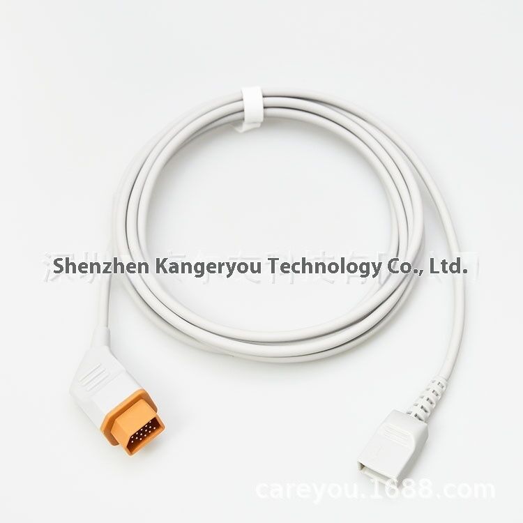 Compatible with Nihon Konden 14Pin Utah 4pin Transformer Adapter IBP Cable Model White 3.5m CE Certified Class I