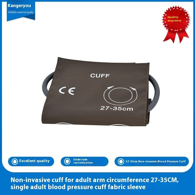 Single Adult Non-Invasive Blood Pressure Strap 27-35cm Arm Circumference Cloth Cover Test Tubes for Blood Tests CE Certified