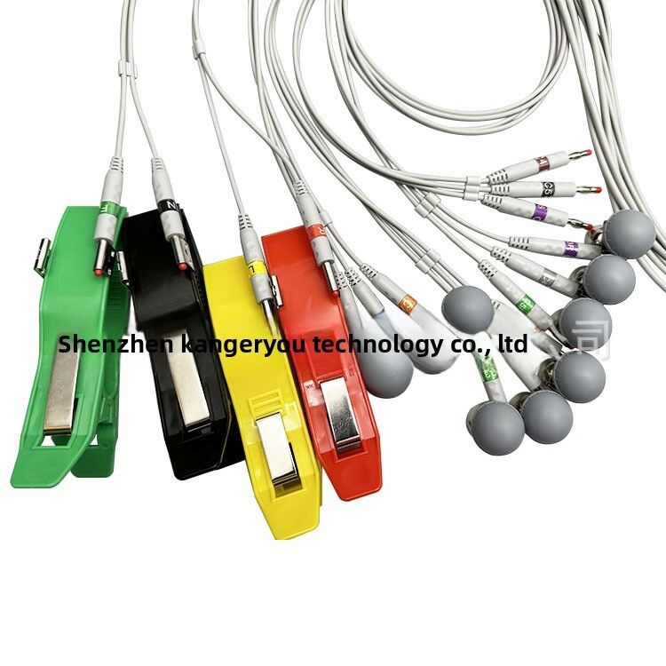 MAC1800 Compatible KD3-VB12I 26PIN 18 Lead Grey 1.1m ECG Machine Cable Medical Consumables CE Certified