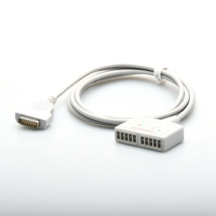European Standard Ten-Lead ECG Main Cable Model KD2-1201Q10I 2.7m Compatible Marquette 1200 Alcohol Medical Consumables CE