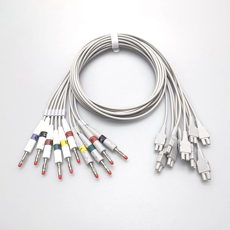 Bangjian Compatible GE Makuai MAC500/800/1100/1200/1200ST Ten-Lead ECG Medical Consumables Split Lead Cable