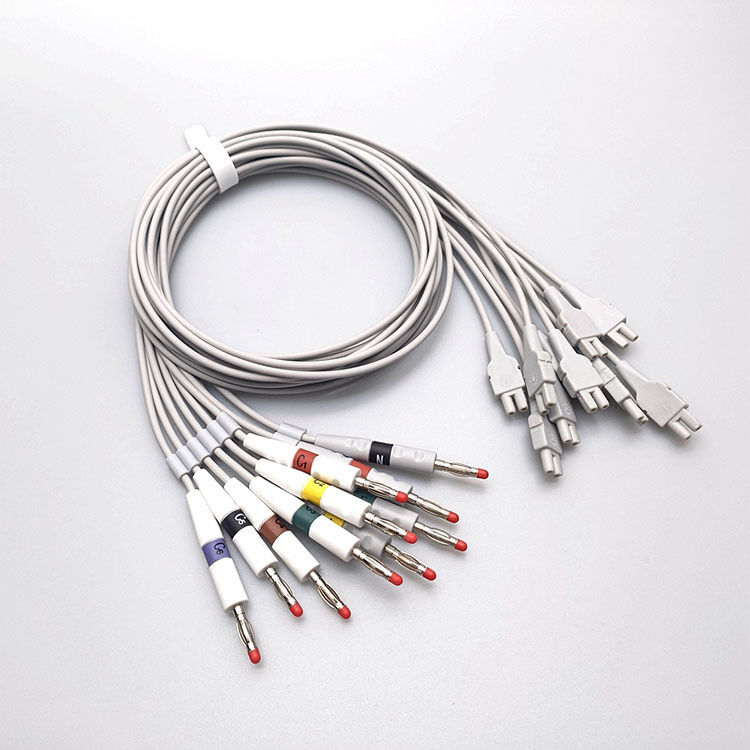 Bangjian Compatible GE Makuai MAC500/800/1100/1200/1200ST Ten-Lead ECG Medical Consumables Split Lead Cable