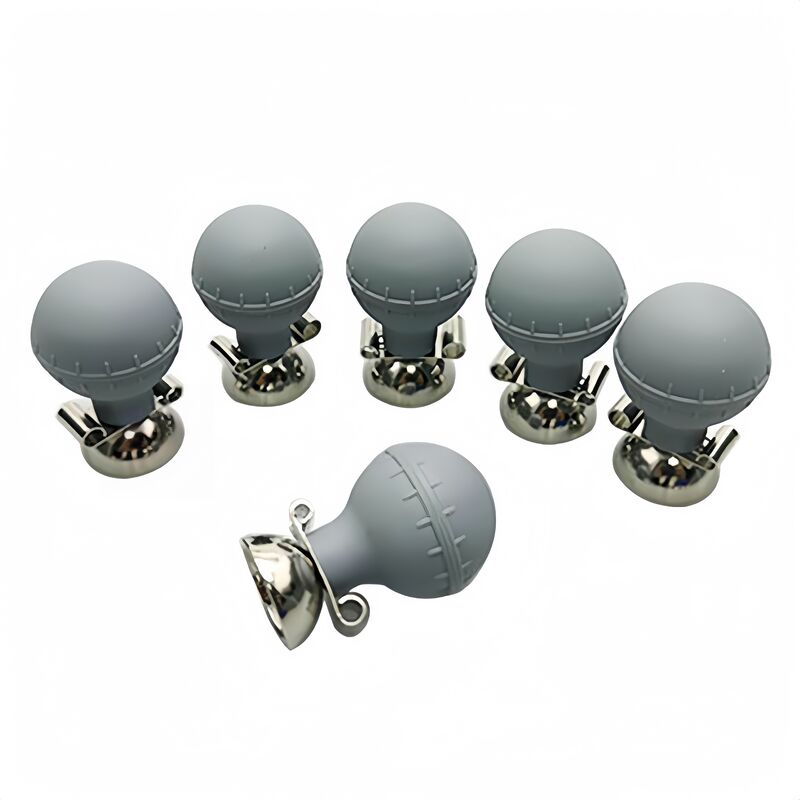 Adult Dual Gray Success ECG Electrodes Medical Tester with Suction Electrode Alcohol Disinfecting 3mm/4mm CE Certified