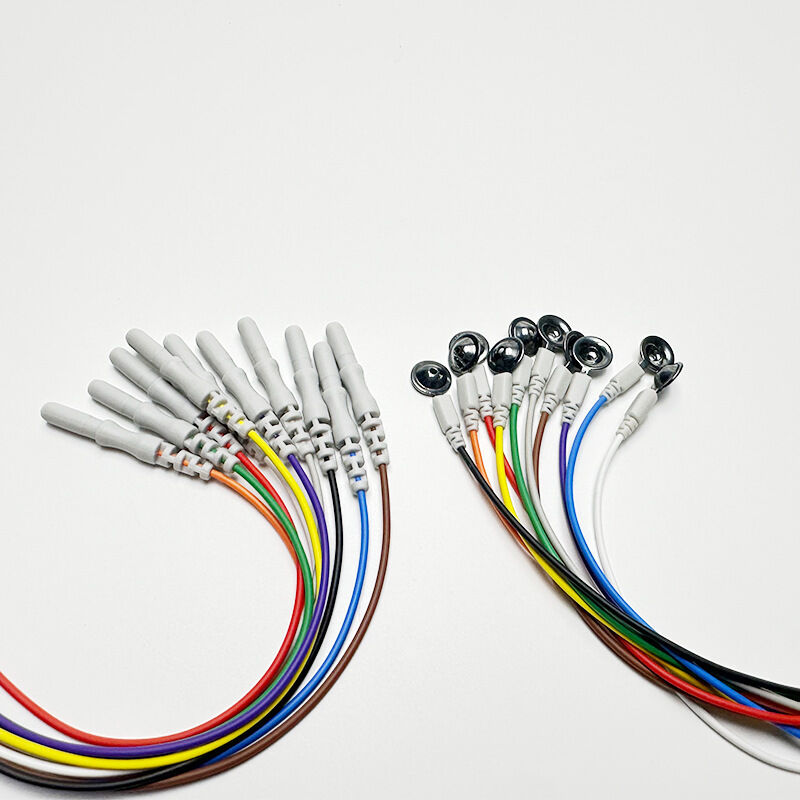 D-type 1.5 Female Hole Multicolor Silver Chloride Alcohol Disinfecting EEG Electrode Disc Digital Electronic Massager Universal