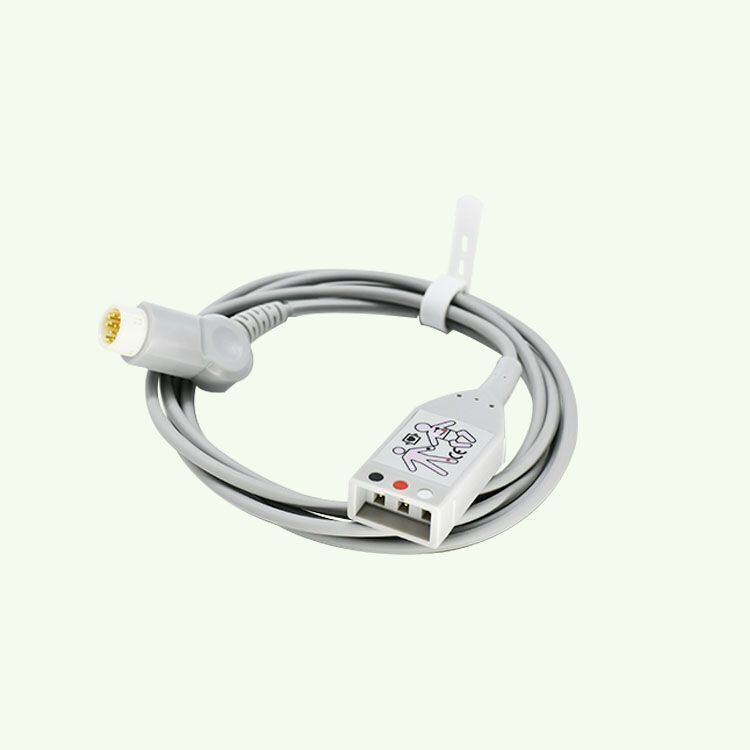 Manufacturer's 3-Lead ECG Trunk Cable TPU Material Adult Connection Lead Wire Compatible Medical Consumables