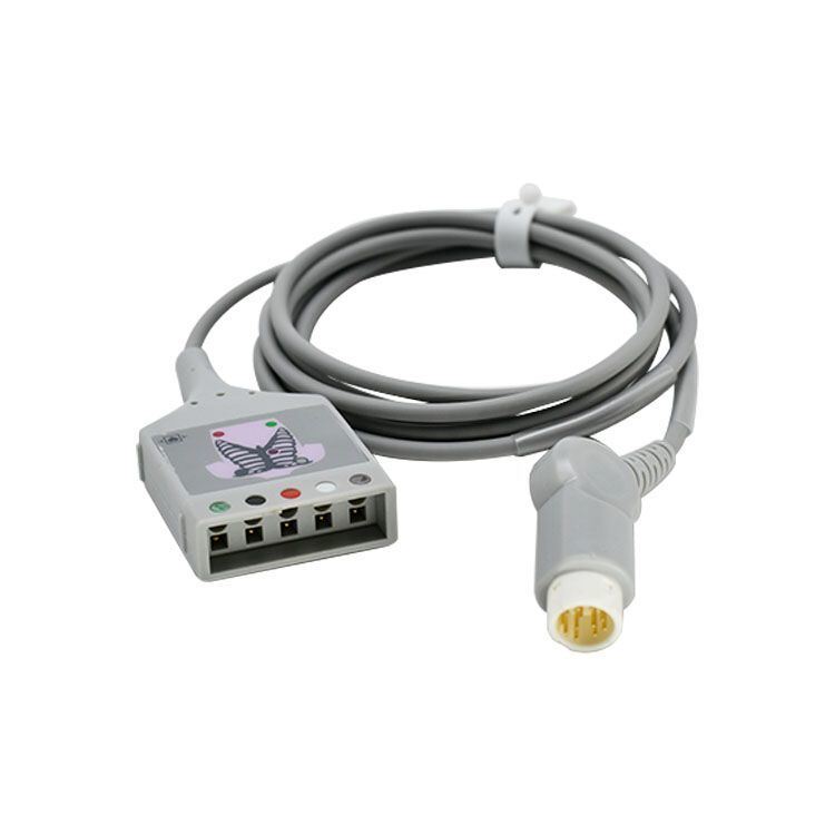 OEM Medical Consumables from China Factory 78352C 7834C 12 Pin Five-Lead ECG Main Cable Compatible with ECG Lead