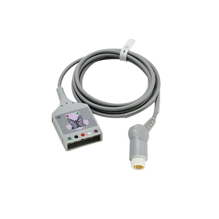 OEM Medical Consumables from China Factory 78352C 7834C 12 Pin Five-Lead ECG Main Cable Compatible with ECG Lead