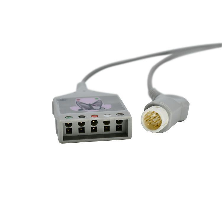 OEM Medical Consumables from China Factory 78352C 7834C 12 Pin Five-Lead ECG Main Cable Compatible with ECG Lead
