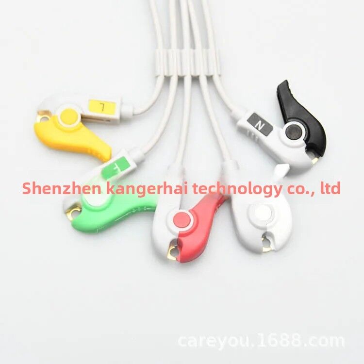 Sc9000/7000 Compatible Eco-Friendly Ozone Disinfectant Five/Six Lead ECG Monitoring Button Clip Medical Consumables