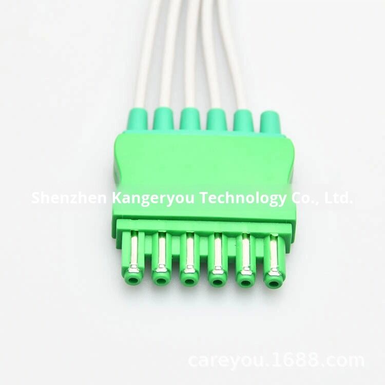 Sc9000/7000 Compatible Eco-Friendly Ozone Disinfectant Five/Six Lead ECG Monitoring Button Clip Medical Consumables