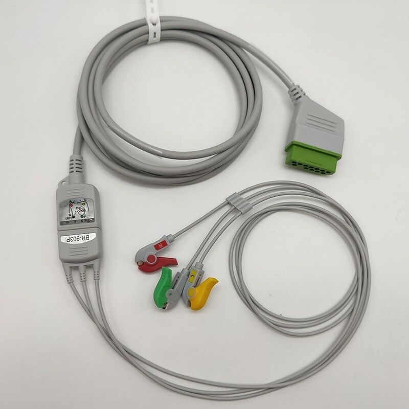 American Standard BR-903 Medical Consumables Japanese Photoelectric Buckle-Type ECG Lead Line Ozone Branch Line Monitor