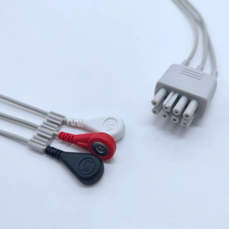 American Standard BR-903 Medical Consumables Japanese Photoelectric Buckle-Type ECG Lead Line Ozone Branch Line Monitor