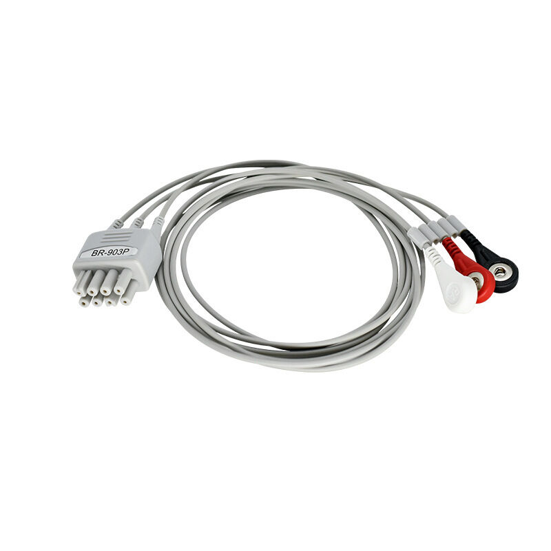 American Standard BR-903 Medical Consumables Japanese Photoelectric Buckle-Type ECG Lead Line Ozone Branch Line Monitor