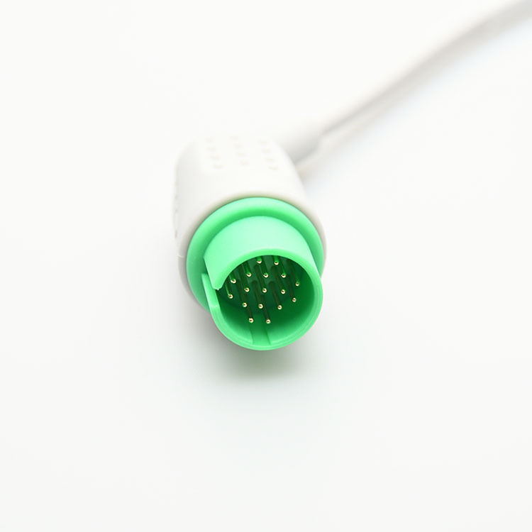 Compatible with PM7000 Wisconsin HWATIME Creative One Piece Series ECG Cable with 3 Leads