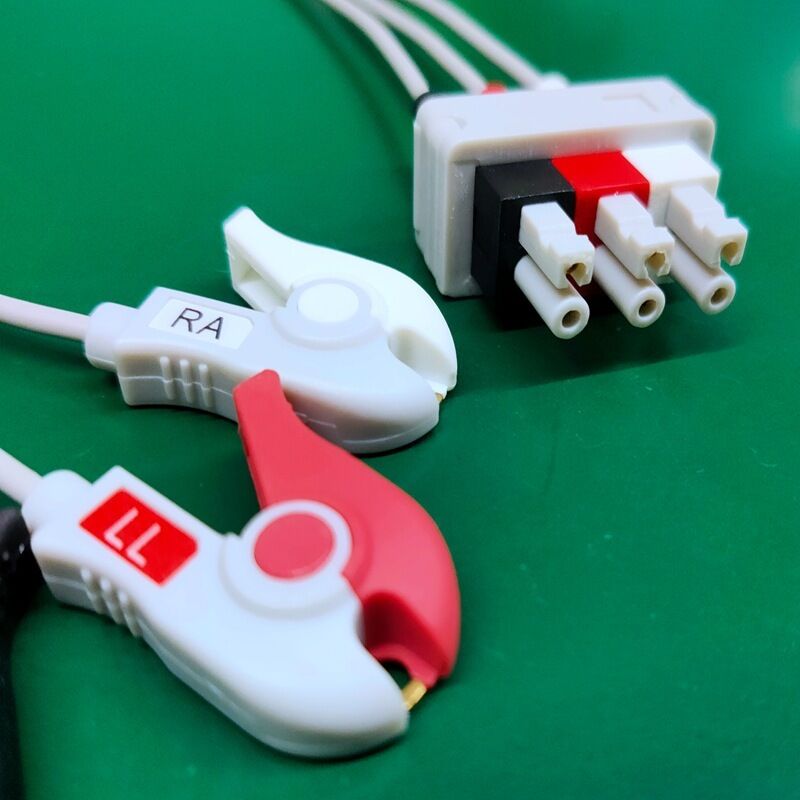 M1601A M1611A Compatible 3-Lead ECG Trunk Cable and Patient Monitor Leads Medical Consumables