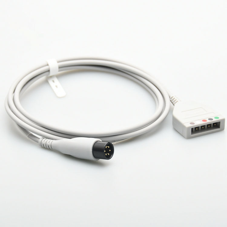 Compatible 6-Pin ECG Trunk Cable and Leads for PM6000 7000 8000 9000 Patient Monitors Medical Consumables