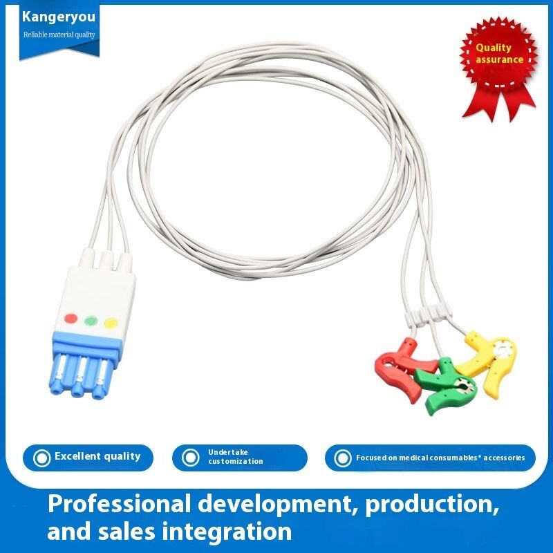 Newborn ECG Trunk Cable and Leads for Patient Monitor Compatible with M3000A 78352C Medical Consumables