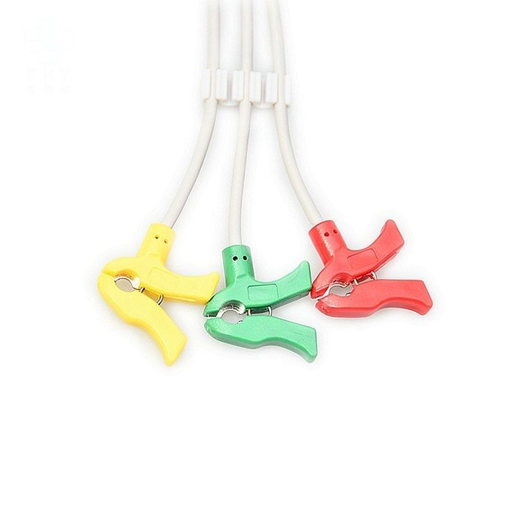 Adult ECG JC-906P Trunk Cable 3 Leads OEM B3-JS3IX Grey 0.9m Patient Monitor Compatible BSM23012353 BR-903P Medical Consumables