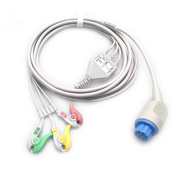 Comfortable and Convenient 3Lead ECG Lead Wire Compatible with 8000 12 NT 2010 Athe Medical Consumables
