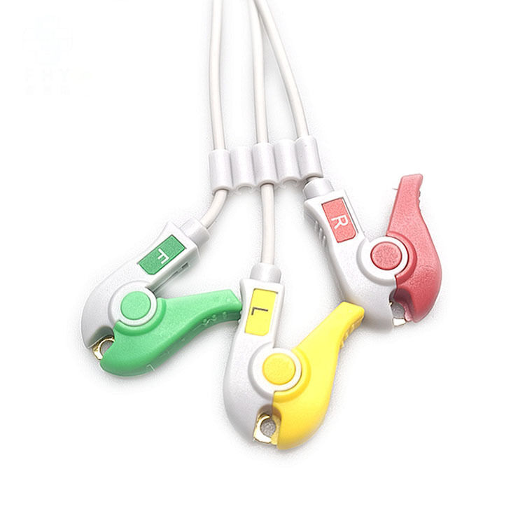 Comfortable and Convenient 3Lead ECG Lead Wire Compatible with 8000 12 NT 2010 Athe Medical Consumables
