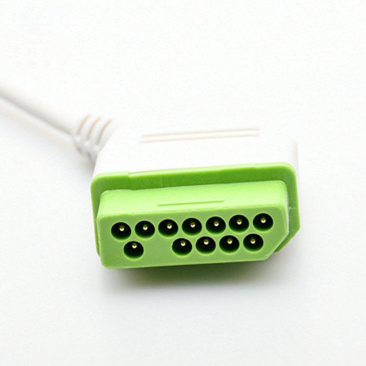 Japan Optoelectronics BSM-2301 Integrated 12-Pin ECG Lead Wire 4.0 Button Three-Lead Compatible EOS Medical Consumables