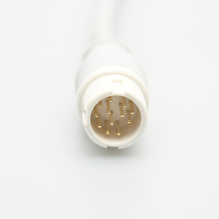 New KB2-2601G3A 12-Pin Three-Lead White 2.5m ECG Main Cable Medical Consumable Compatible with Various Systems