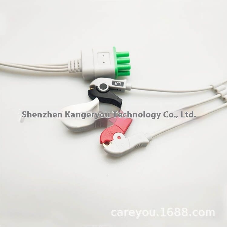 Beijing Maibang MB8000 Hailiying Te-4000X Tel100 Dynamic Telemetry EOS Disinfecting Type Compatible 3-Lead Medical Consumables