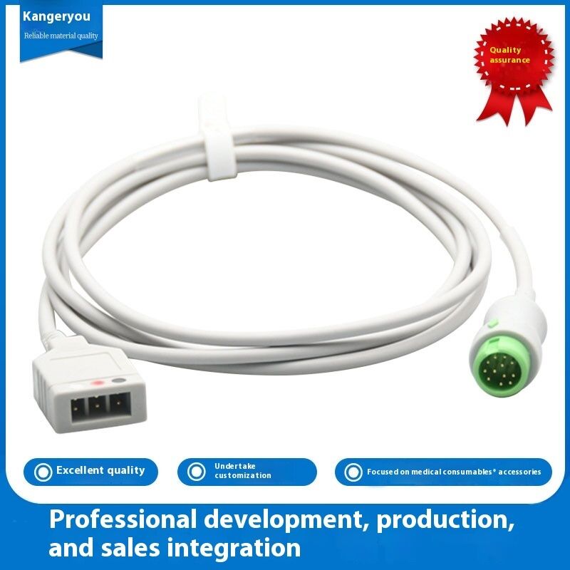 Compatible with PM6000 T8 T5 IPM 12-Pin Three-Lead ECG Main Cable with EOS Disinfecting Type Medical Consumables