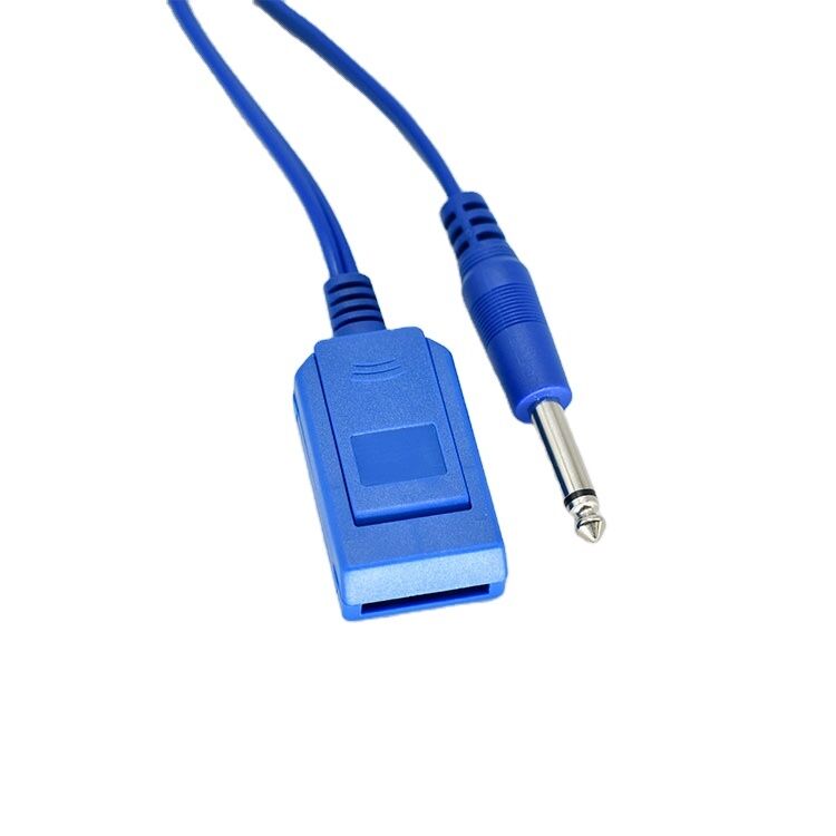 Patient Return Electrode Cable 6.3mm Plug Electric Knife Negative Plate Grounding Pad Medical Consumables 2.8m CE Certified