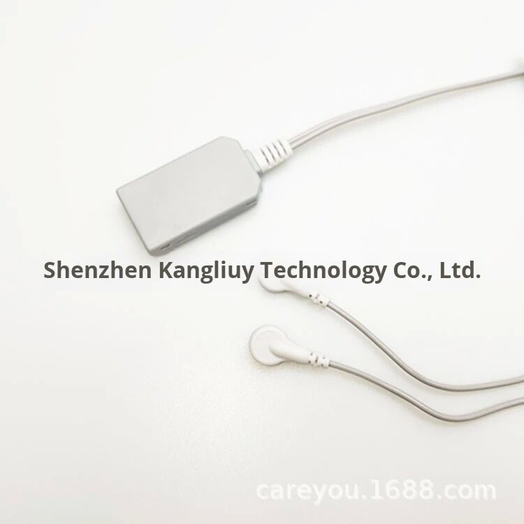 Beauty Device Thermage Connection Cable KRY-OEM002 Gray-White Dual Snap Button Negative Electrode Alcohol Disinfection