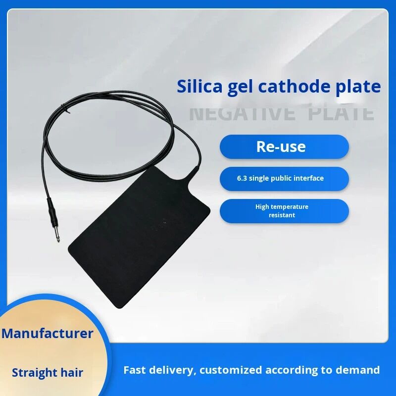 6.3 Single Public High Temperature Resistant Reusable Silicone Negative Electrode Plate Beauty Instrument 3000MM Guangdong Black