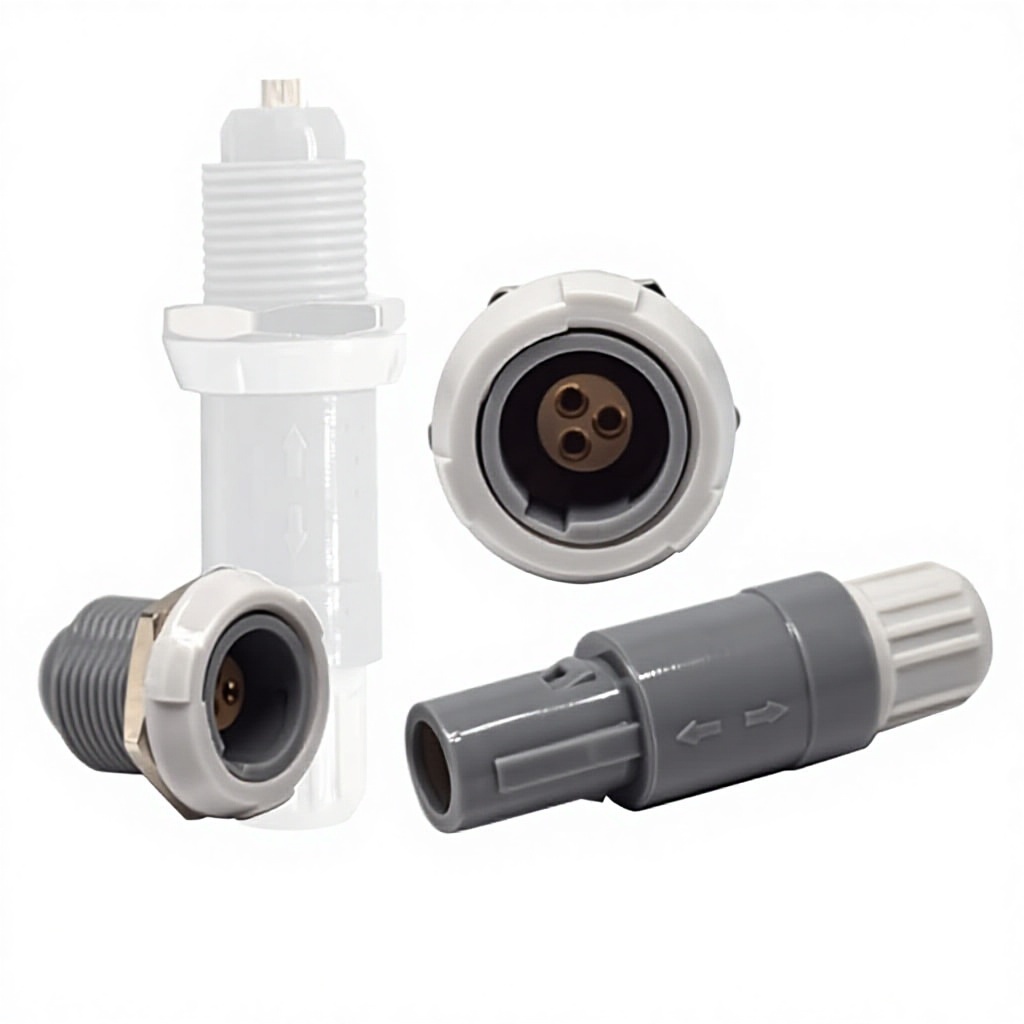 Beauty Instrument Connector 1P3 Core Plastic Push-Pull Self-Locking ...